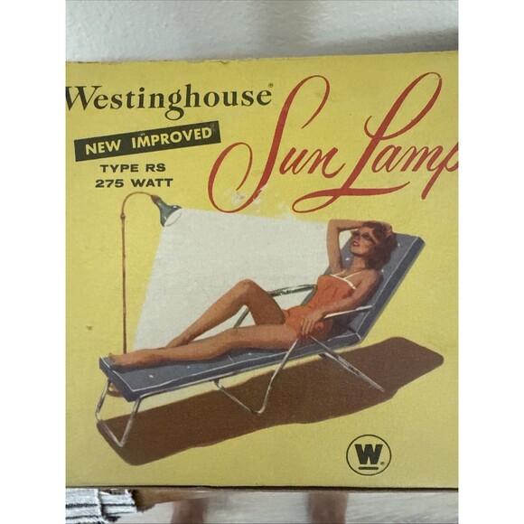 Vintage WESTINGHOUSE Sun Lamp In‎ Original Box Indoor Summer Tan 60’s - Picture 9 of 9